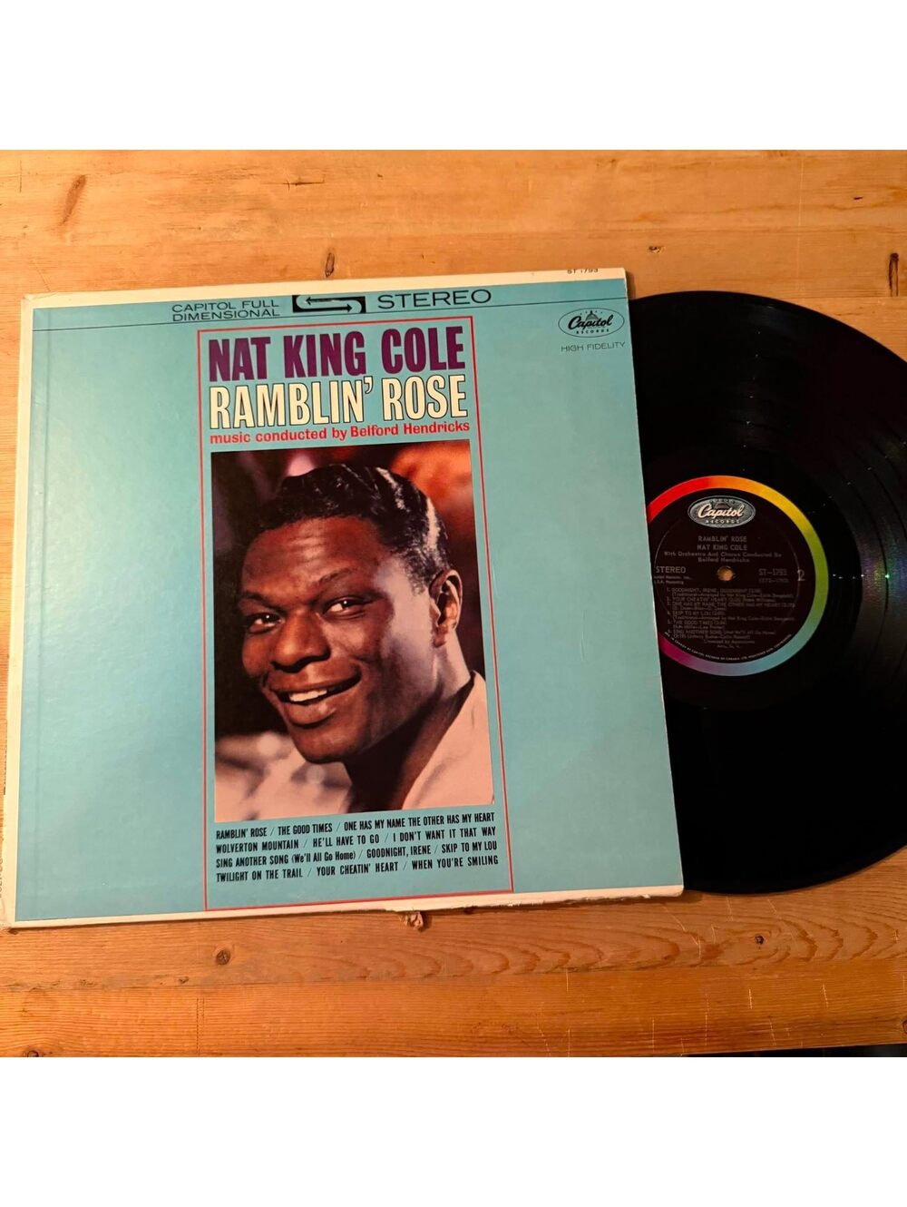 Nat King Cole - Ramblin' Rose 33rpm VG+ VR21